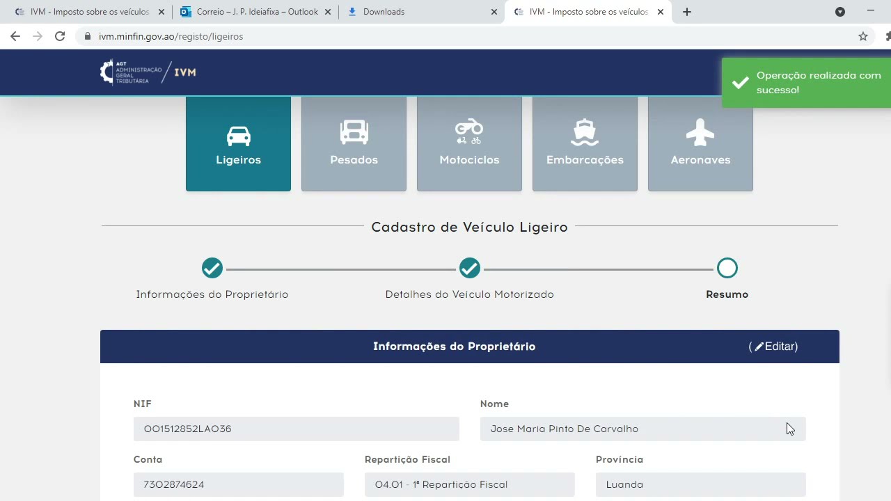 Como cadastrar veiculo no portal da AGT (IVM)