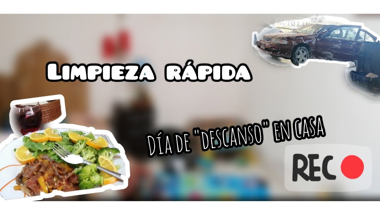 limpieza rápida|no fui a trabajar + llevamos a lavar el carro 🚗