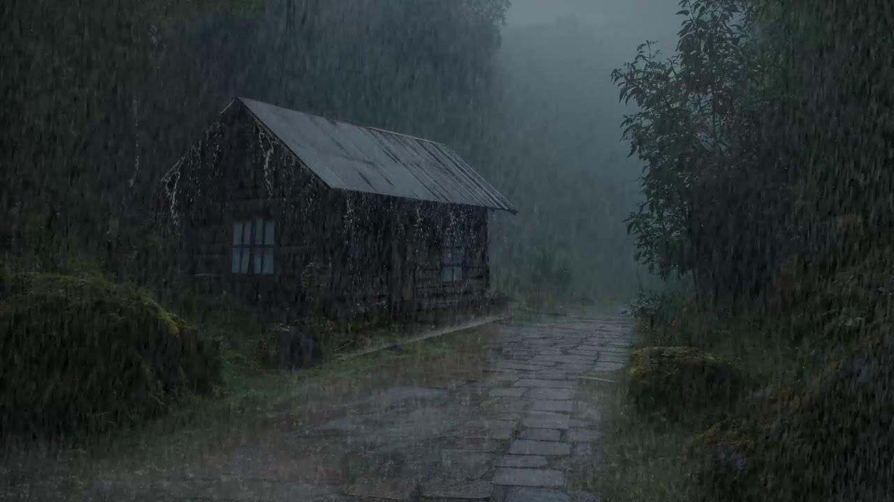 Repos du cœur 🌧️ Sons de pluie au-dessus du toit pour sommeil et détente complète
