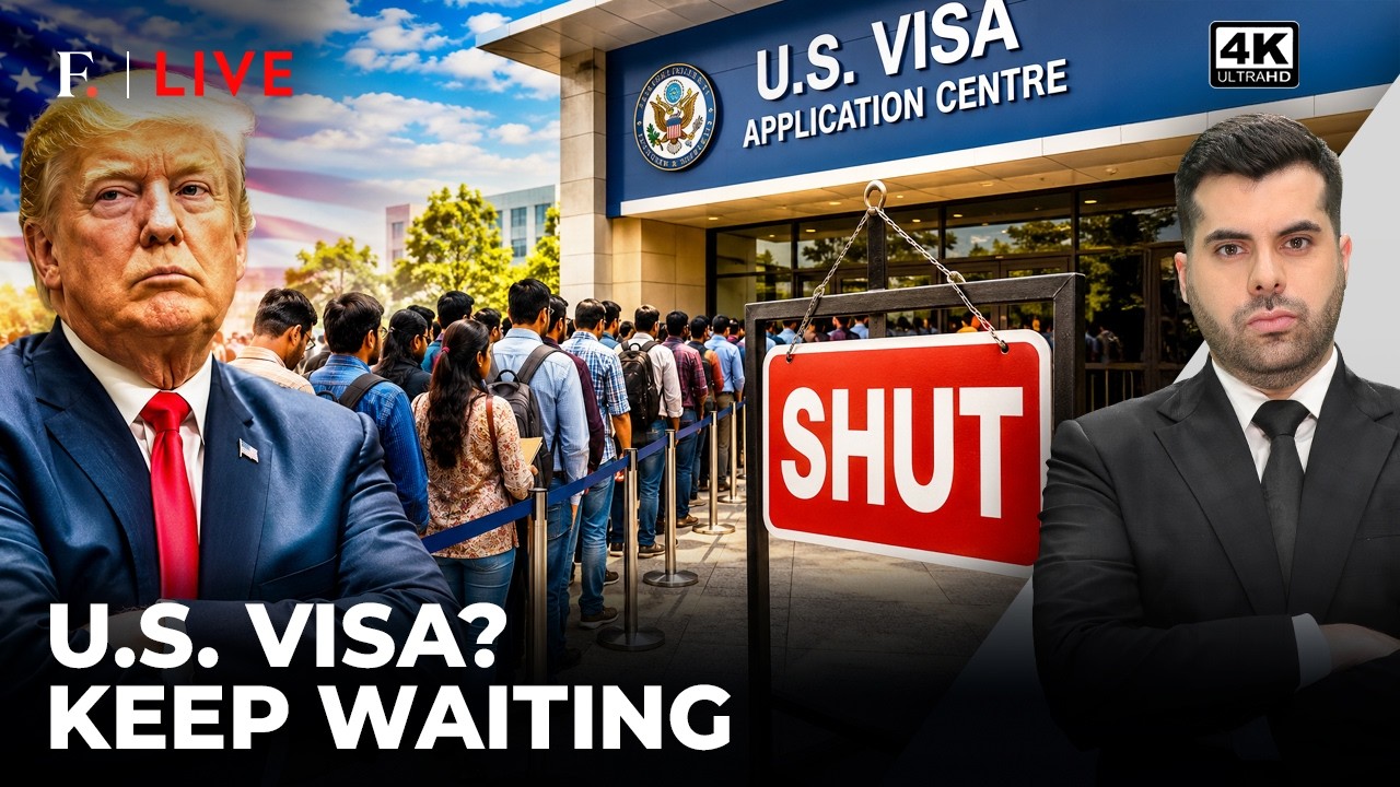 Ждете визу в США? Последнее решение Трампа может отложить собеседования | Firstpost Live | 4K
