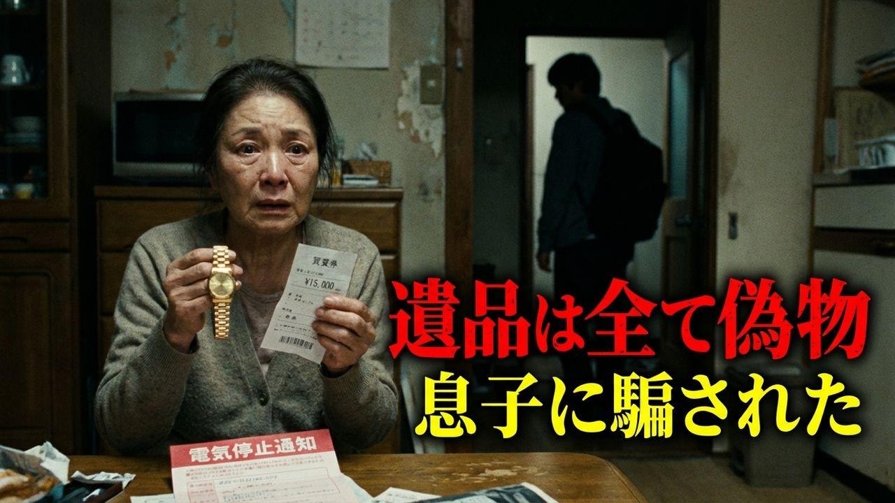 月26万の年金が消えた…夫の遺品は全て偽物。息子に騙され極貧に陥った74歳妻の逆転劇