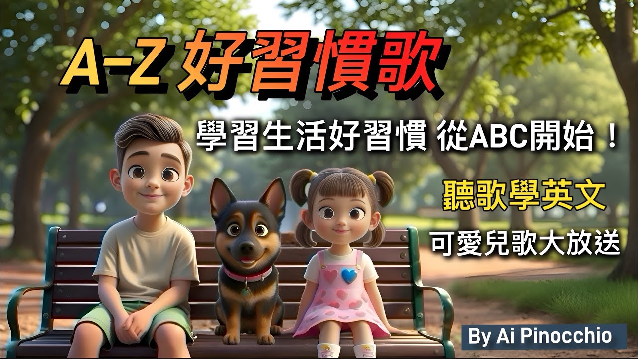 ABC好習慣歌｜教小朋友26個生活好習慣｜聽歌學英文，可愛兒歌大放送｜家長與孩子一起看｜適合三歲以上小朋友