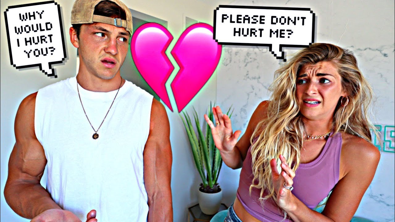 Acting Scared Of Him To See How He Reacts..