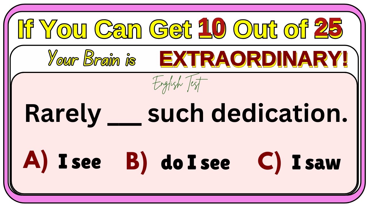 99% Fail This Grammar Challenge 😱 | Try Now