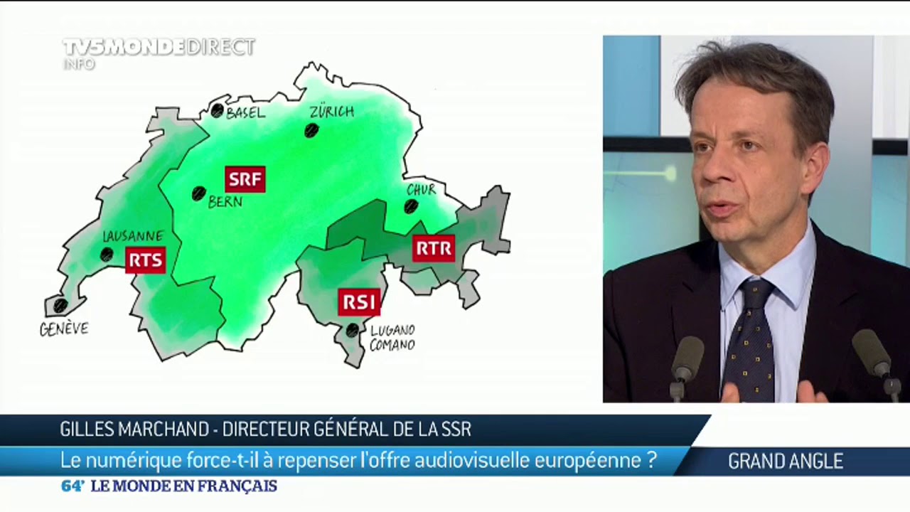 Suisse: Repenser l'offre audiovisuelle européenne? Avec Gilles Marchand de la RTS
