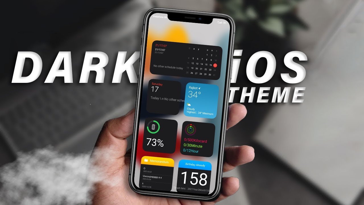 2021 AMAZING 🔥 DARK IOS THEME FOR XIAOMI REDMI & POCO