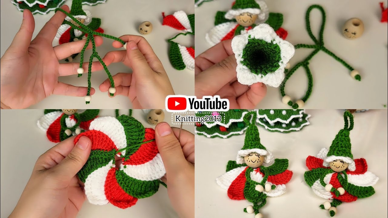 A wonderful keychain model for the New Year🎅a warm and friendly gift🧶very easy to make