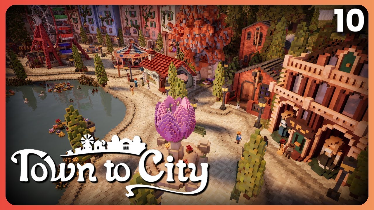 We Finally Built Around the Lake & Unlocked a New Monument! | Town to City | Ep. 10