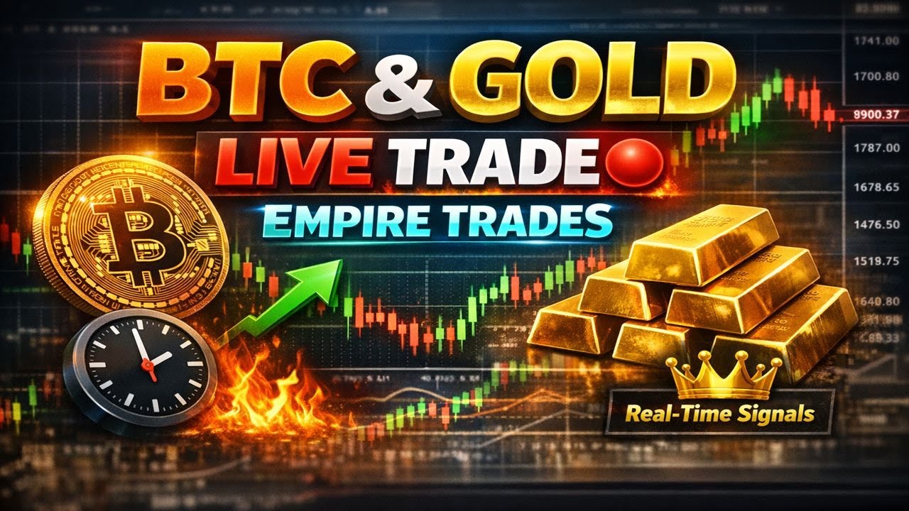 BTC & GOLD LIVE TRADE 🔴 | Real-Time Market Analysis by Empire Trades