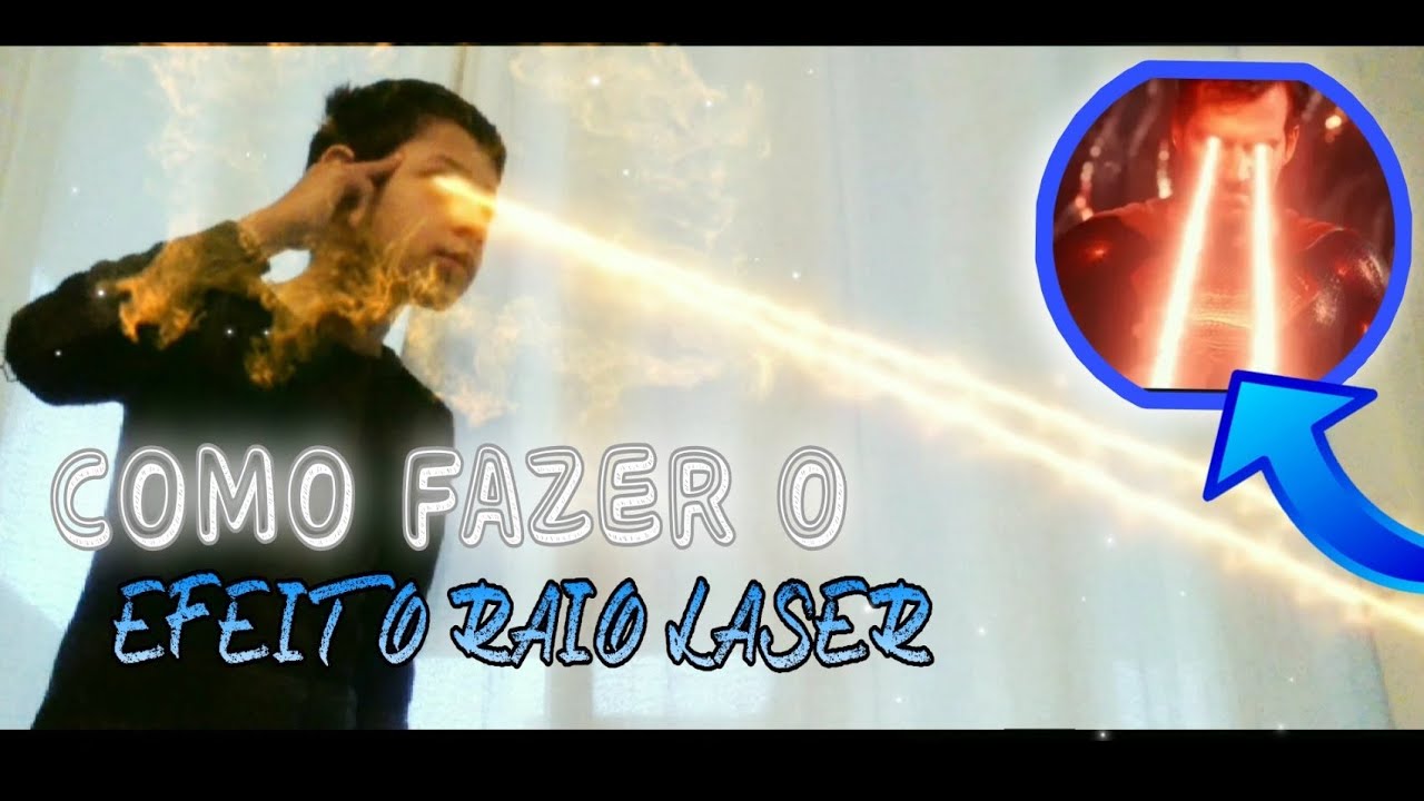 TUTORIAL COMO FAZER O EFEITO RAIO LASER NOS OLHOS!