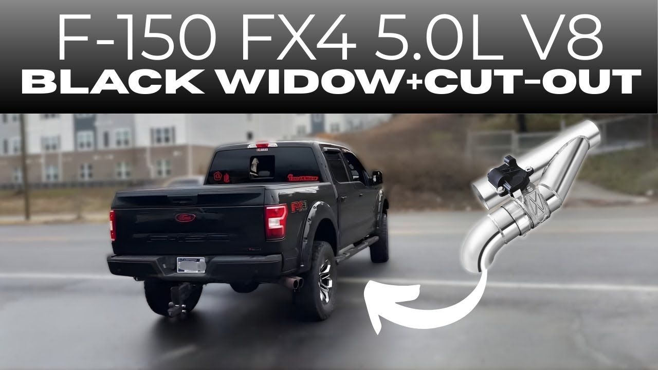 Ford F-150 FX4 5.0L V8 2019 года выпуска с отделкой Black Widow и вырезом под капот!