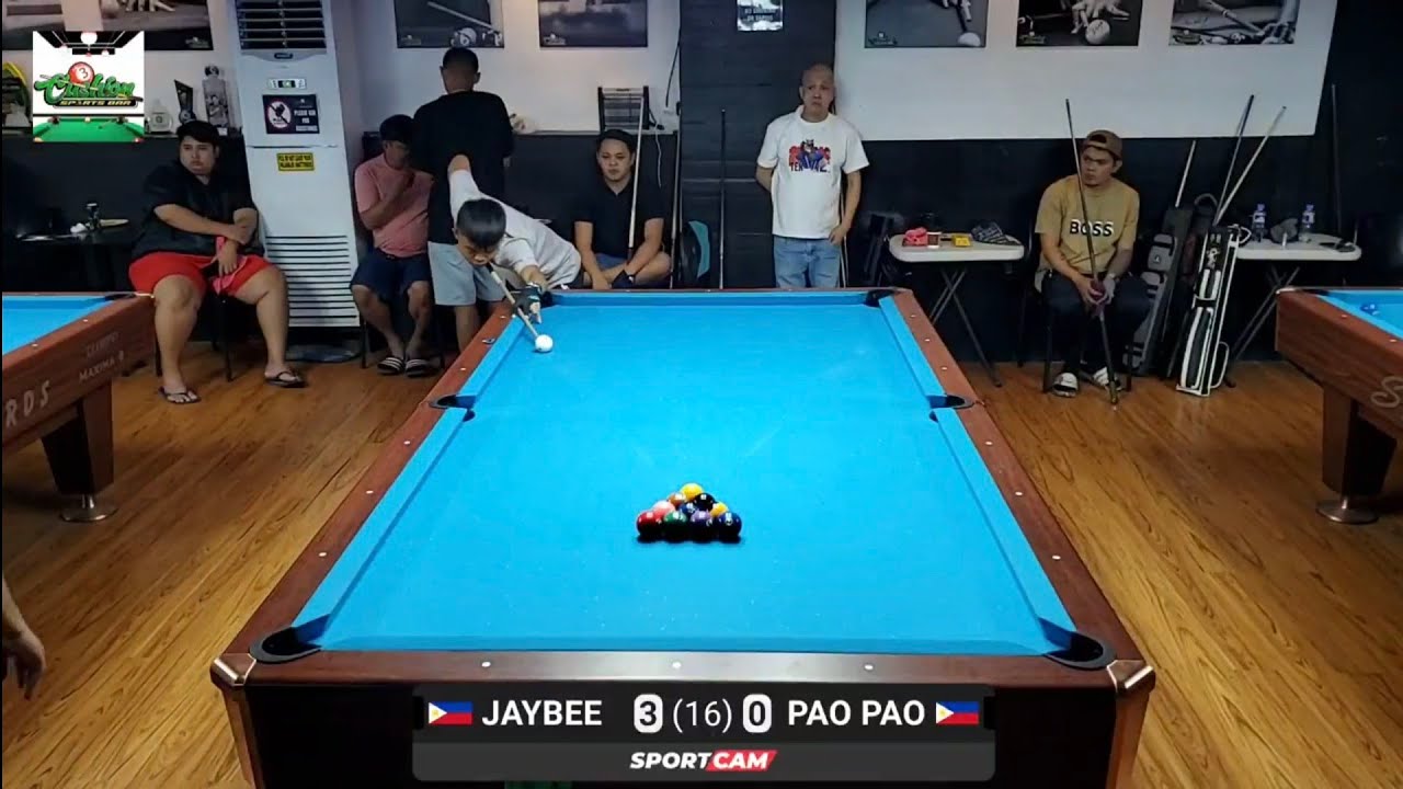 Billiards pool 10 ball Jaybee 6,8,10 vs Pao Pao race to 16