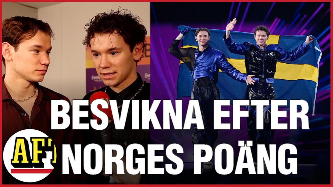 Marcus och Martinus om resultatet i Eurovision 2024