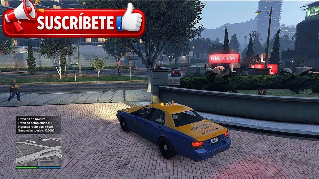 Gta 5 online - El taxista más loco de gta