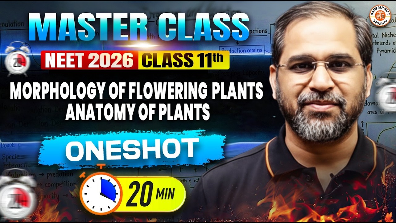Morfologia roślin kwiatowych i anatomia roślin, klasa 11, kurs jednorazowy | NEET 2026 | Autor: Tarun Sir