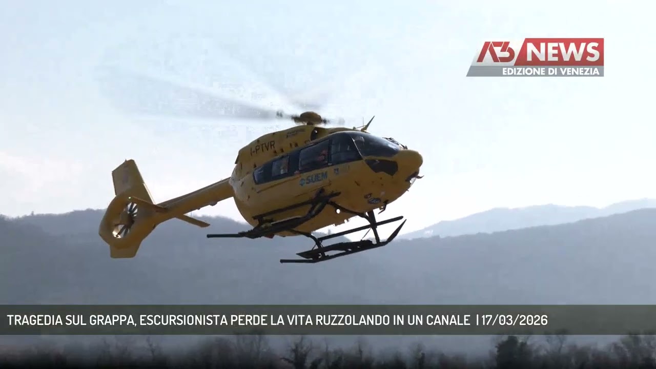 TRAGEDIA SUL GRAPPA, ESCURSIONISTA PERDE LA VITA RUZZOLANDO IN UN CANALE  | 17/03/2026