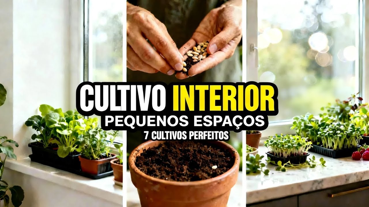 As 7 Culturas Mais Perfeitas Para Cultivar em Pequenos Espaços Internos