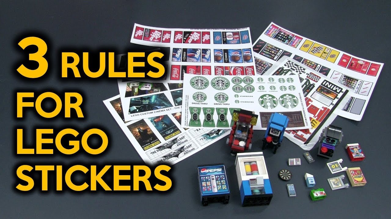 *NEW* 3 Rules for Custom LEGO Stickers for My LEGO City