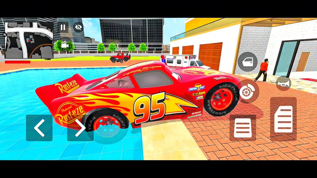 Spider-Man & Big McQueen Indian Driver 3D - Indian Theft Aura Police Simulator - Android GamePlay 