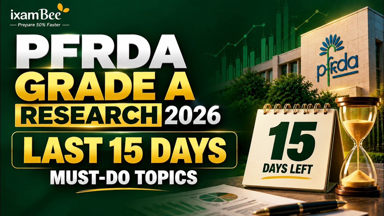 PFRDA Grade A Research 2026 🔥 Last 15 Days Strategy | Must-Do Topics & Final Revision Plan