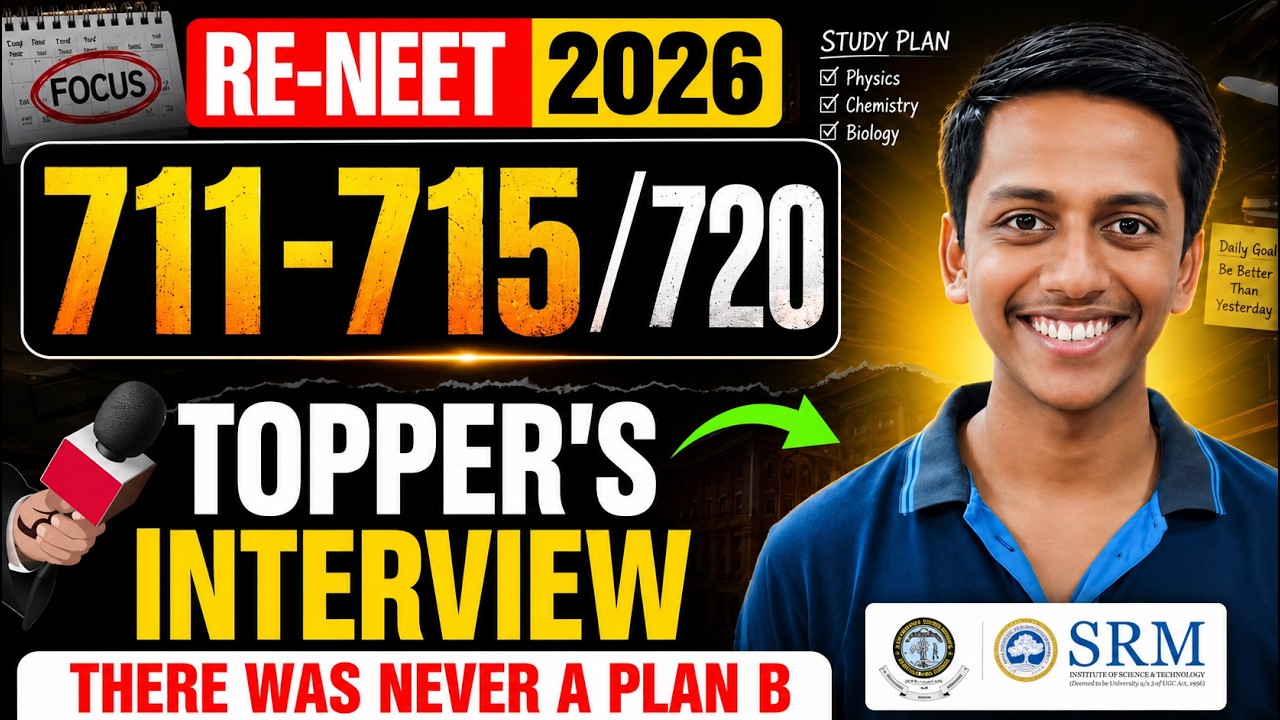 No Plan B, Only MBBS! | RE-NEET 2026 Topper Interview | 711&ndash;715 Marks!