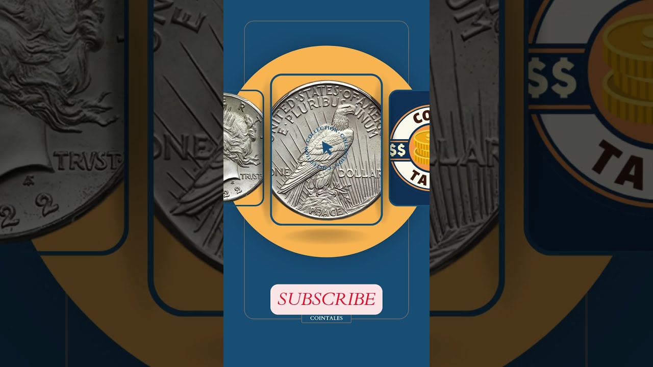🚩Uncover the 1922 High Relief Peace Dollar: America's Hidden Gem! 🇺🇸✨#shorts