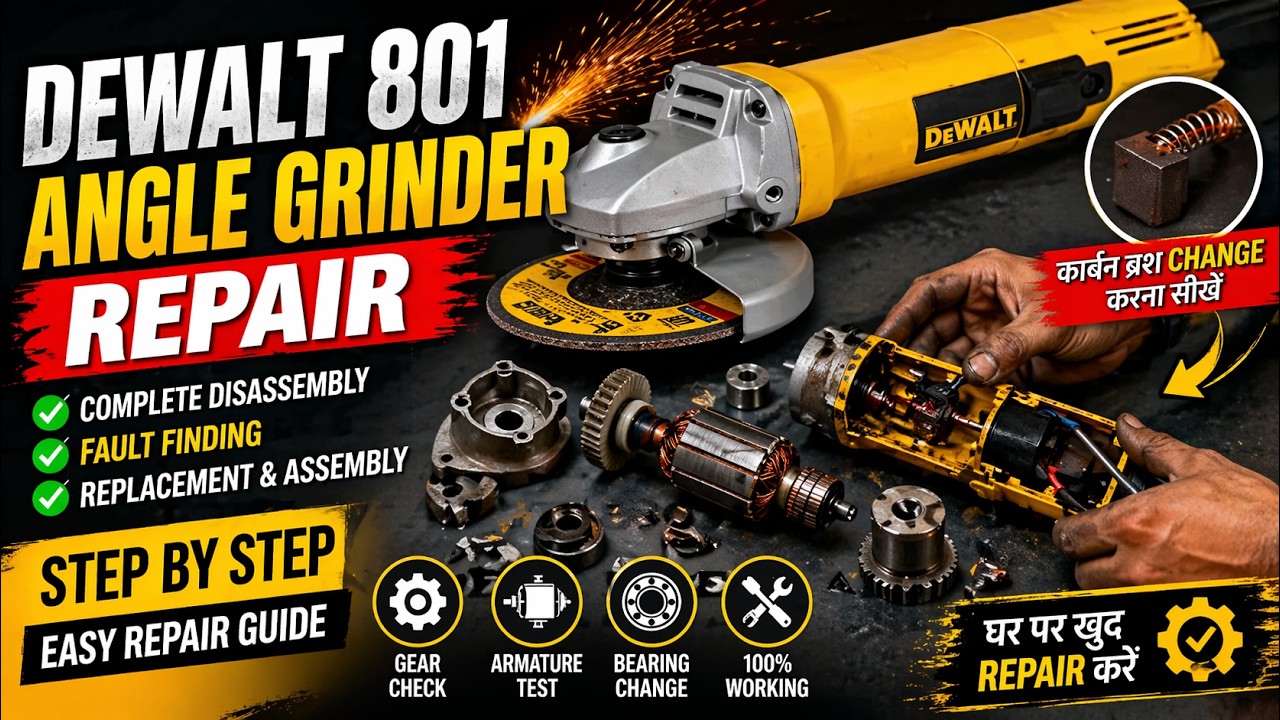 DEWLAT ANGEL GRINDER REPAIR||angle grinder||DeWalt angle grinder