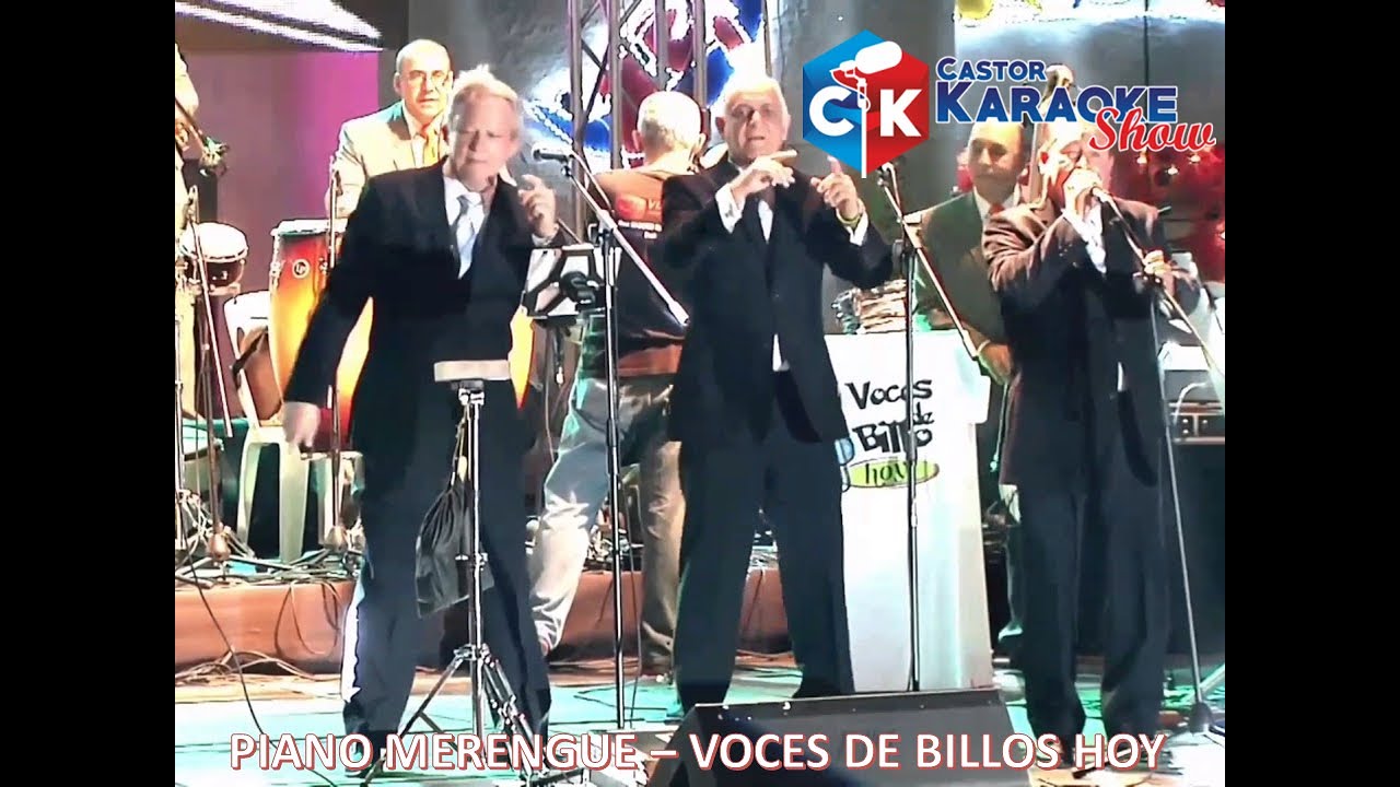 karaoke piano merengue  voces de billos
