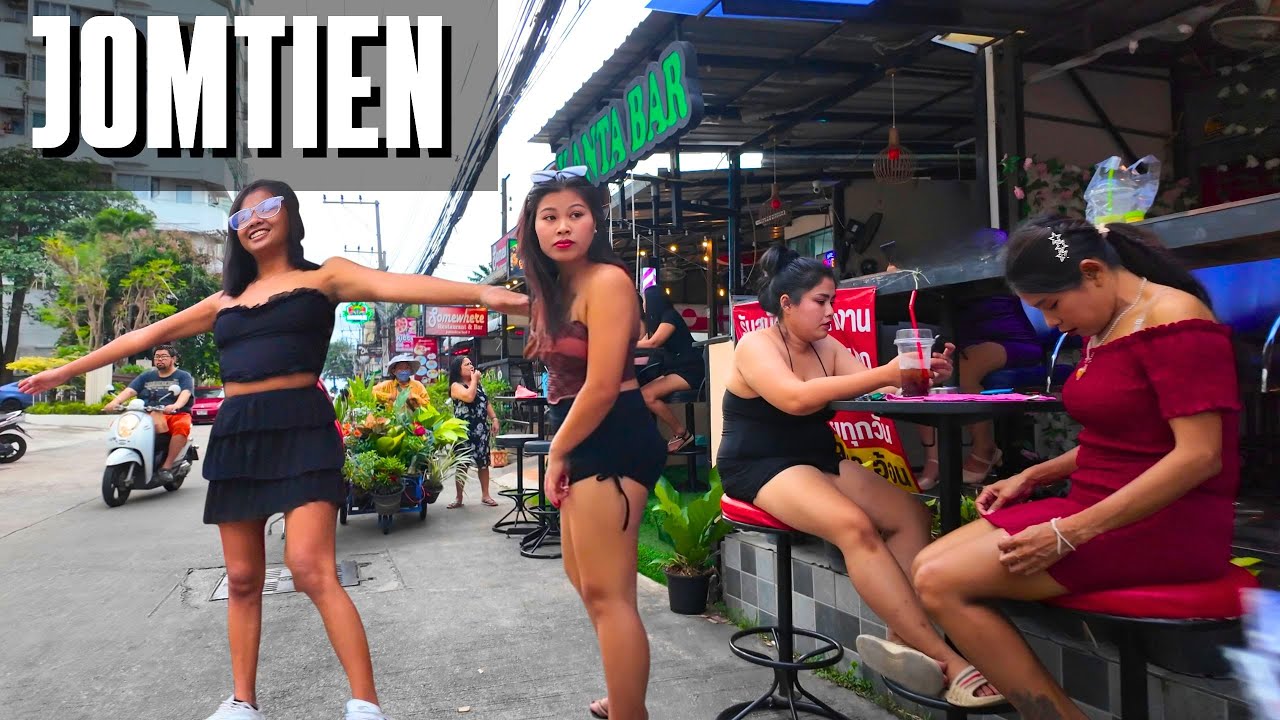 [4K] JOMTIEN beach, the best area in PATTAYA, THAILAND 2025