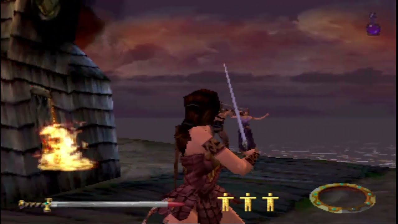 Ps1 xena warrior princess level 2 gameplay