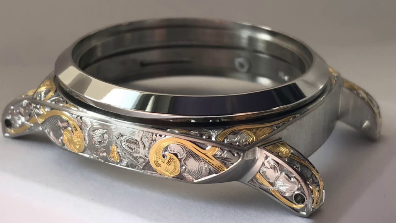 Hand engraving , часовой корпус.
