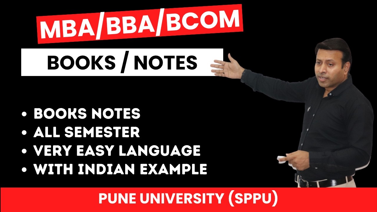 MBA BBA BCom Notes & Books | Pune University (SPPU) Complete Study Material 2026