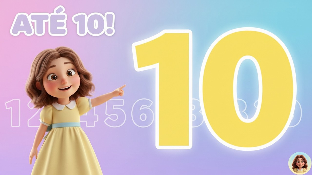 🎵 Aprende a Contar até 10 | Música Educativa Infantil