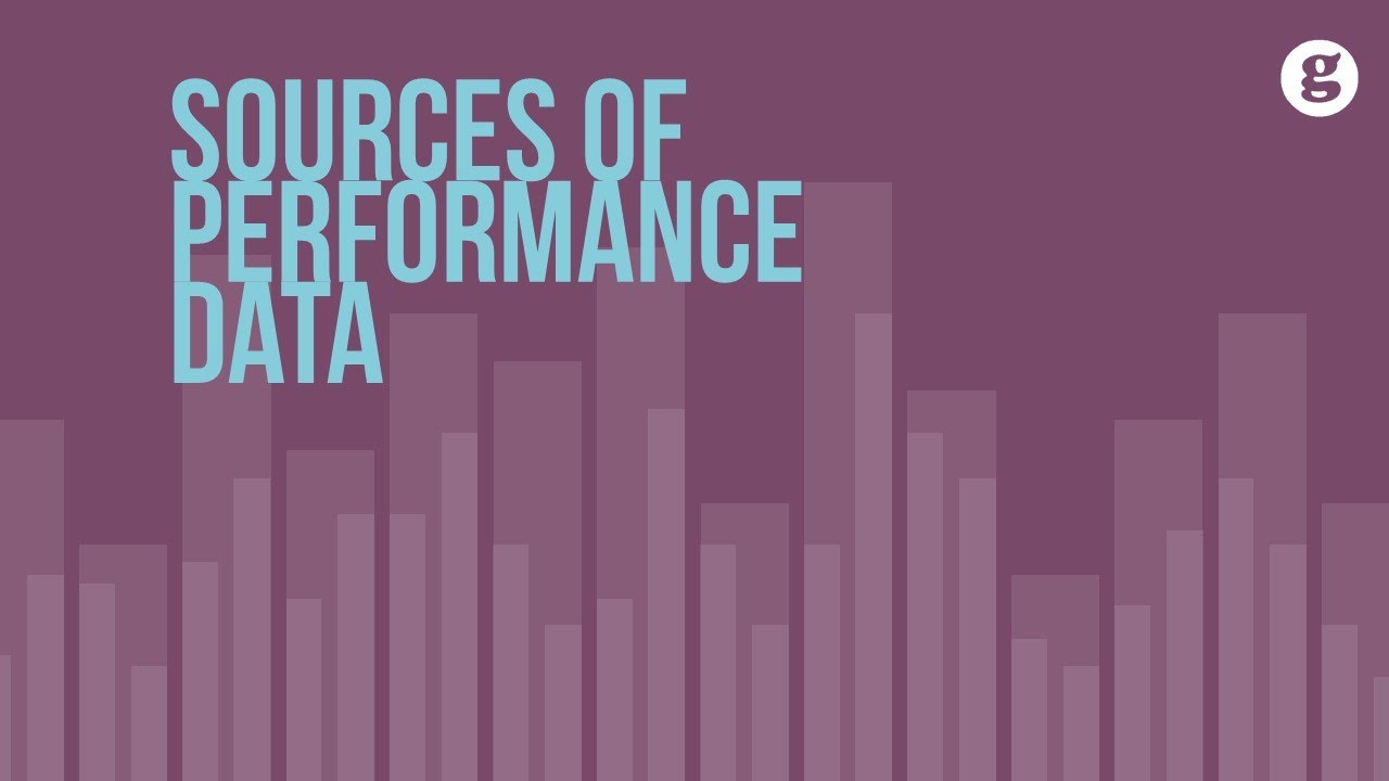 Sources of Performance Data