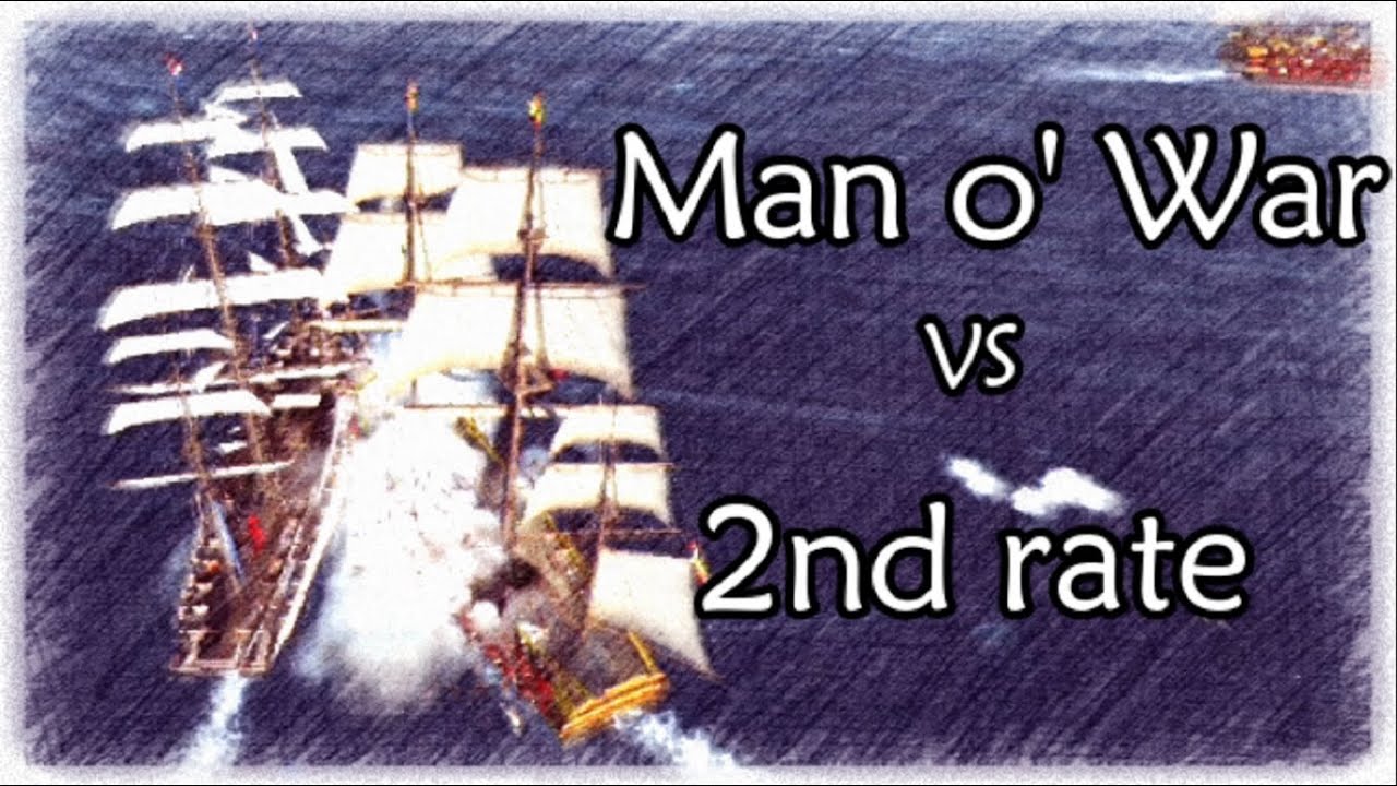 Man o' War vs 2nd rate - The Pirate Caribbean Hunt