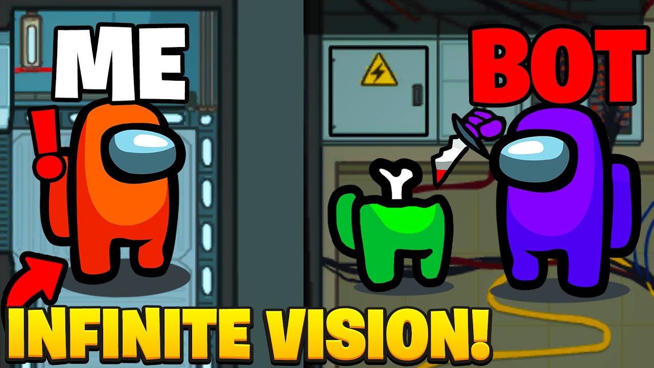 Among Us BUT I HAVE INFINITE VISION.. (hilarious)