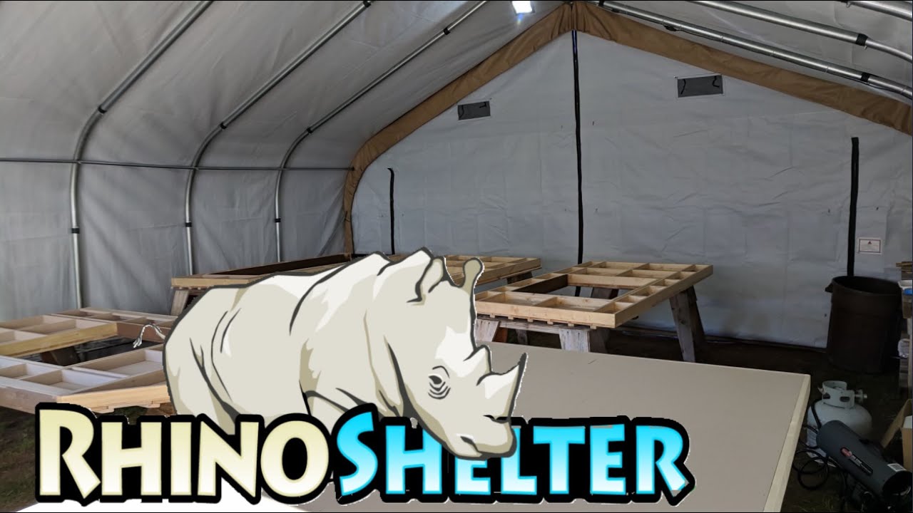 Portable Garage Shelter Set Up - HEAVY DUTY Two Car Canopy Carport Review