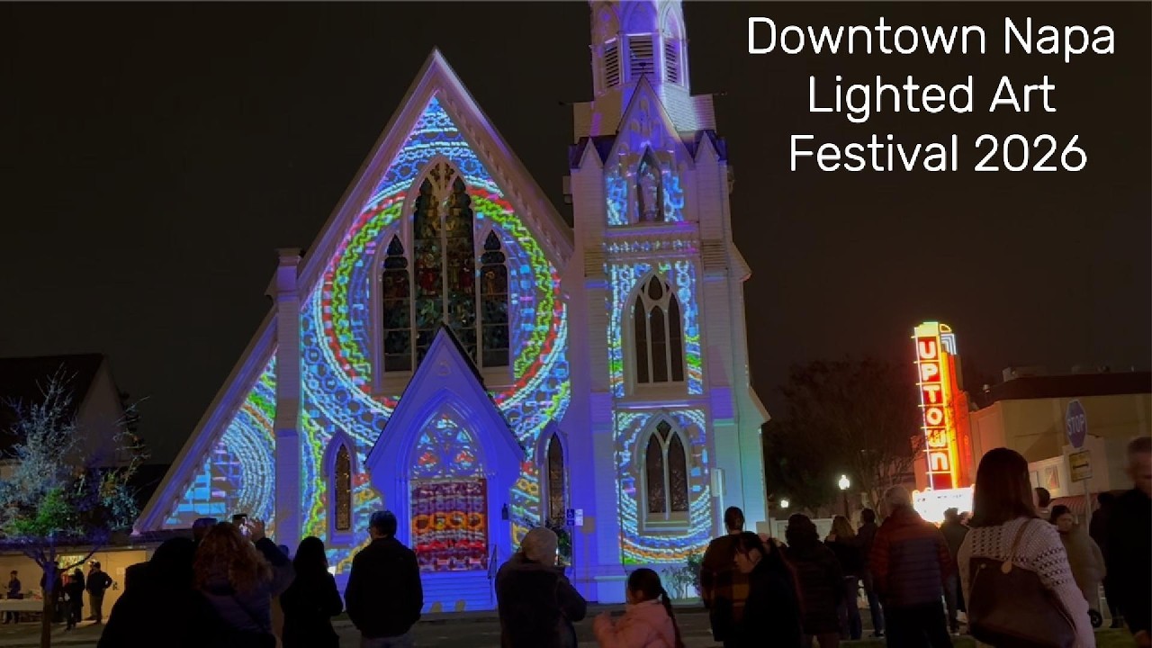 Napa Light Festival 2026 #familyvlog #napa #napavalley