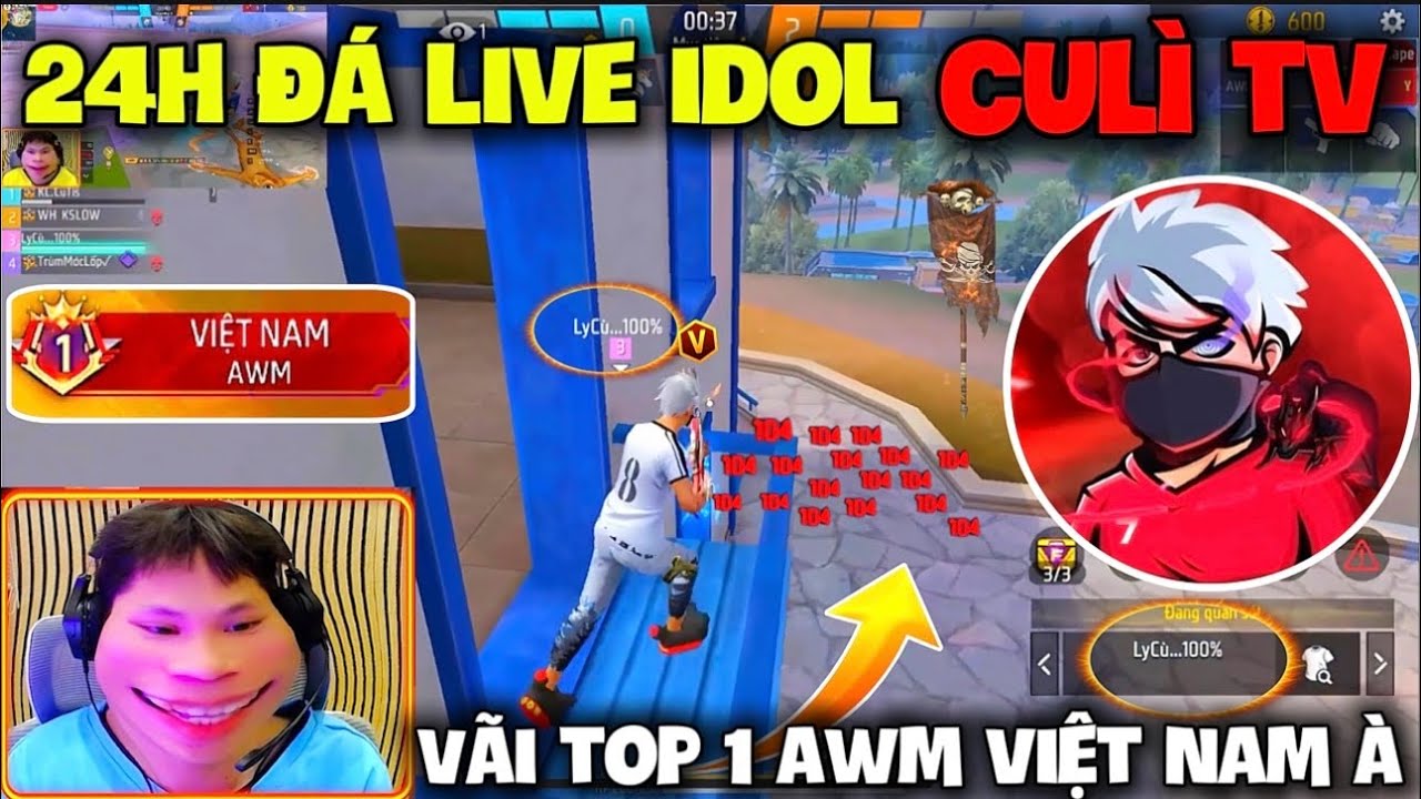 Trận Cuối Lên Top 1 Awm Việt Nam “Bất Ngờ Gặp Idol CULÌ TV Đá Live Phá Chuỗi 100” Và Cái Kết Đắng ??