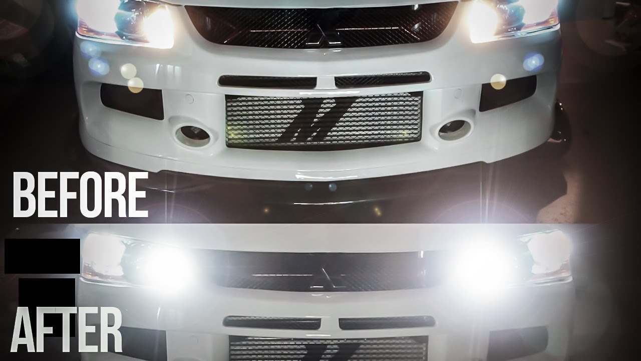 The Brightest LED Lights  For Your Car Install! Evo 9 Full 360 LED Lights Upgrade Install!