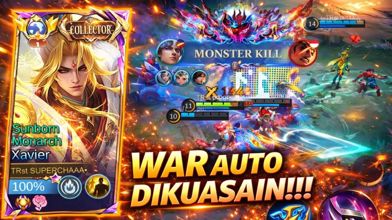 XAVIER NGATUR TEAMFIGHT! MUSUH GAK GERAK | BEST BUILD & EMBLEM TERSAKIT MLBB 2026