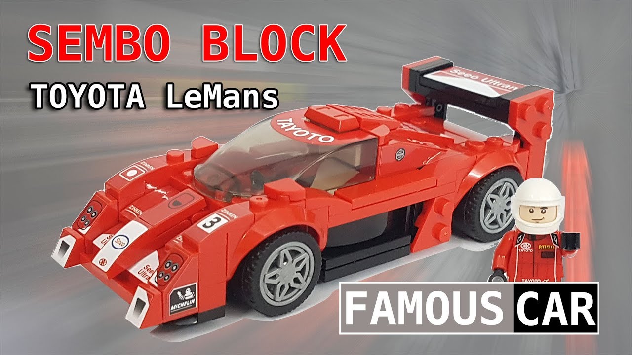 Le mans lego car sembo block - toyota