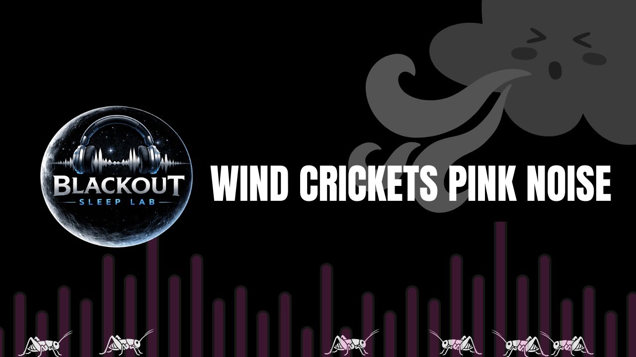 Wind Crickets Pink Noise 10 Hours | Blackout Sleep Lab