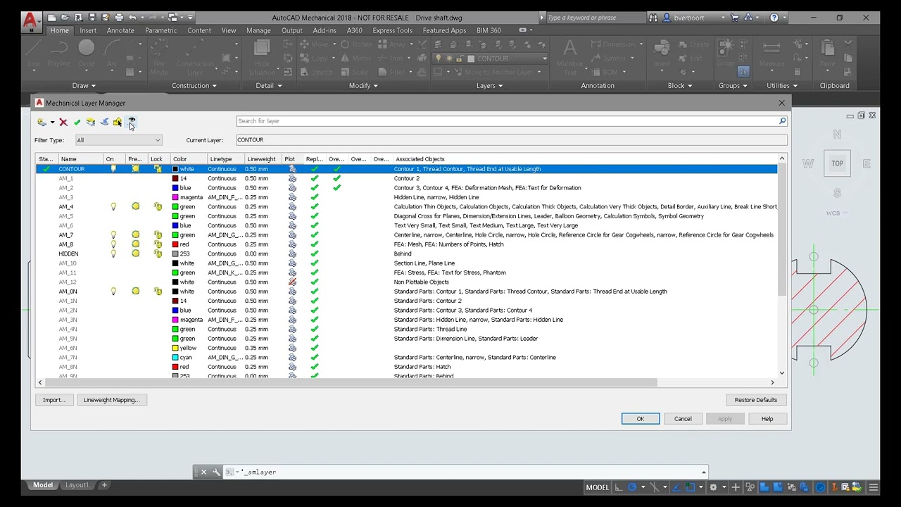 Autodesk: AutoCAD Mechanical   Layer Management