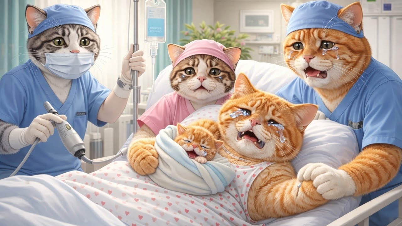 Ginger Kitten Gets Excited Hearing Papa Cat & Mama Cat’s Love Story for the First Time 🐱💕