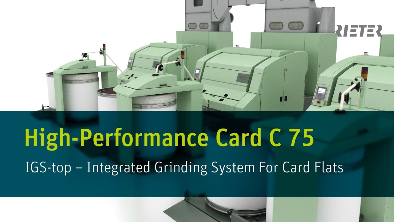 Rieter Card C 75 - IGS-Top: Integrated Grinding System for Card Flats