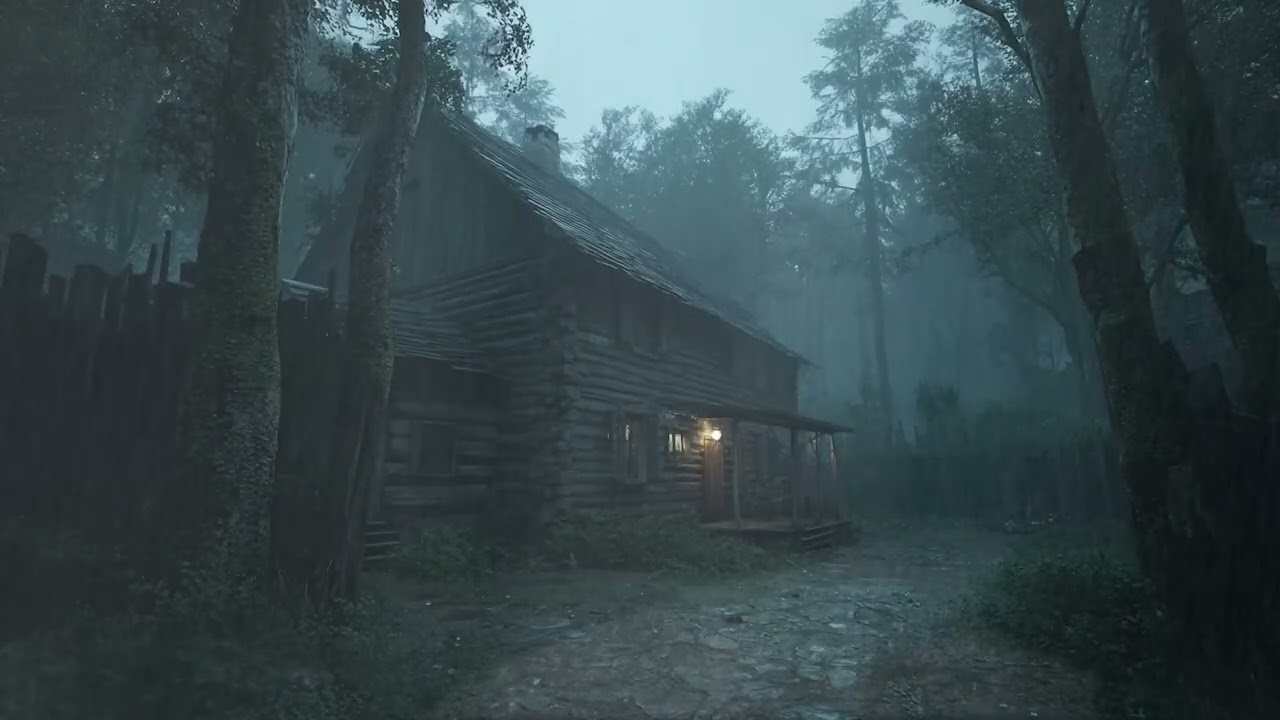 Heavy Rain in the Forest for Instant Sleep | Natural Sounds for Relaxation & Studying