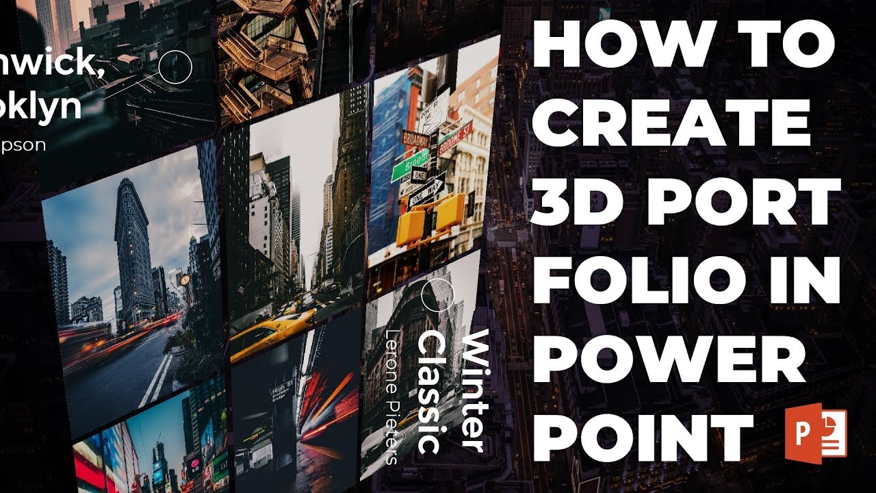 How To Create 🔥 3D Portfolio Animation 🔥 in PowerPoint