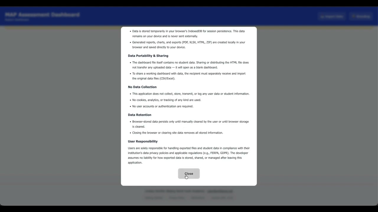 Getting Started: MAP Growth and Reading Fluency Dashboard