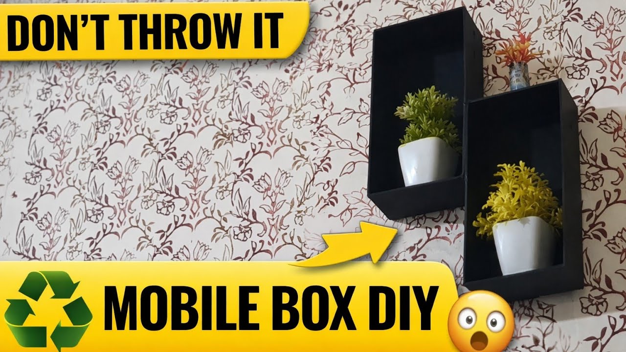 👉 Mobile Box Sy Wall Shelf 😍 | Best Out of Waste | Easy DIY| SA art and Craft 